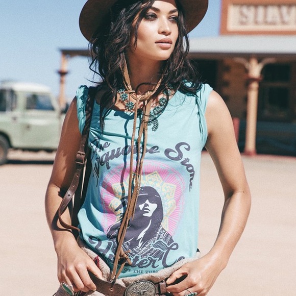 Spell Tops - SPELL Turquoise Stone Hunter Tee